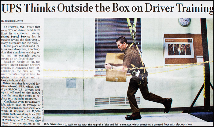 wsj ups training